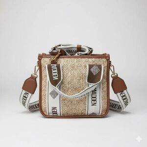 🐰🌷🐣 Steve Madden Nikki Straw Crossbody w/ Branded Webbing Strap